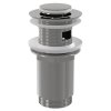 ALCA Výpust umyvadlová CLICK/CLACK G 5/4" s přepadem, malá zátka, kov, chrom-lesk A391