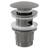 ALCA Výpust umyvadlová CLICK/CLACK G 5/4" s přepadem, velká zátka, kov, chrom-lesk A390