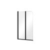 BESCO Vanová zástěna PRIME 2 Barva rámu - Černá, Rozměr A - 90, Směr zavírání - Univerzální Levé / Pravé, Výplň - Čiré bezpečnostní sklo - 5 mm BCPRIM90BC