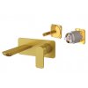 HOPA Podomítková umyvadlová baterie  ARNO 15KB22 - zlatá broušená matná BAREI15KB22