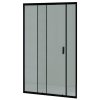 Hopa Sprchové dveře do niky TREOS NEW BLACK Barva rámu - Černá matná, Rozměr A - 100, Směr zavírání - Univerzální Levé / Pravé, Výplň - Čiré bezpečnostní sklo - 6 mm OLBTREO100BC
