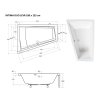 BESCO Asymetrická vana INTIMA DUO Nožičky k vaně - S nožičkami, Rozměr vany - 180 × 125 cm, Způsob provedení - Levé VANINTID18L+OLVPINOZSTELID
