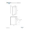 BESCO Obdélníkový sprchový kout PIXA Rozměr A - 100, Rozměr B - 90, Směr zavírání -  Levé (SX) BCPIXA1090OBDL