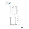 BESCO Obdélníkový sprchový kout PIXA Rozměr A - 120, Rozměr B - 90, Směr zavírání -  Levé (SX) BCPIXA1290OBDL