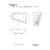 BESCO Asymetrická vana INTIMA DUO SLIM Nožičky k vaně - Bez nožiček, Rozměr vany - 180 × 125 cm, Způsob provedení - Pravé VANINTID18SLIMP