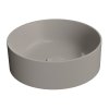 GSI KUBE X keramické umyvadlo na desku, průměr 40cm, tortora mat 942605