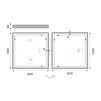 led zrcadlo 600x600 s dotykovym senzorem vykres