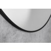 Sapho AROWANA kulaté zrcadlo v rámu ø 60cm, černá mat AWB060