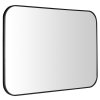 Sapho AROWANA zrcadlo v rámu 100x70cm, černá mat AWB1070