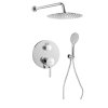 Sapho ICONIC podomítkový sprchový set s pákovou baterií, 2 výstupy, vyústění, chrom AF042-01