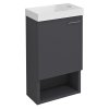 Sapho LATUS XI umyvadlová skříňka 30x53x16,5cm, antracit matný LT711-3434