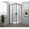 Polysan EASY BLACK čtvercová sprchová zástěna 800x800mm, čiré sklo EL5215B