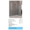 Mereo Sprchová stěna WALK IN, Novea, 130x200 cm, chrom ALU, sklo Čiré CK10607H