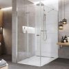 Mereo Sprchový kout, Novea, obdélník, zalamovací, 110x120 cm, chrom ALU, sklo Čiré, dveře levé a pevný díl CK14853ZL
