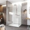 Mereo Sprchový kout, Novea, obdélník, pivotový, 90x70 cm, chrom ALU, sklo Čiré CK12903ZVR