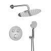 Sapho SMART SELECT podomítkový sprchový set s termostatickou baterií, 2 výstupy, vyústění, chrom RP032-01