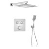 Sapho SMART SELECT podomítkový sprchový set s termostatickou baterií, 2 výstupy, vyústění, chrom RP042-01