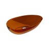 BESCO Umyvadlo na desku NEYA ze syntetické pryskyřice Barva - Hnědá, Barva sifonu - Chrom KENEYA60H