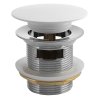 Polysan Vanová výpust 6/4", click-clack, solid surface, bílá mat 72195