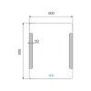 led zrcadlo 600x800 s dotykovym senzorem vykres