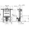 ALCA WC modul pro suchou instalaci (především při rekonstrukci bytových jader) AM102/850