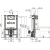 ALCA WC modul pro suchou instalaci (do sádrokartonu) AM101/850