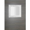 Sapho ZEEGRAS zrcadlo ve vyřezávaném rámu 90x90cm, bílá IN395