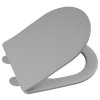Sapho PACO WC sedátko, SLIM, Soft Close, Easy Take, šedá mat PCS1012GR