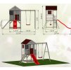Marimex Dětský dřevěný domeček Veranda s houpačkou 11640371