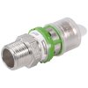 COMAP MULTISKIN 7243GW přechod (20x2)x3/4", s vnějším závitem, lisovací, voda, mosaz, 7243GW2034