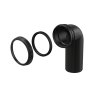 ALCA Koleno odpadu 90° k závěsnému WC, DN 90 × DN 90, délka 200 mm, PE, černá M908