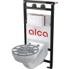 ALCA Set montážního rámu, výlevky, izolační desky, mřížky a ovládacího tlačítka A108F 5:1 SET