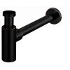 Hopa Umyvadlový kovový sifon s click/clack zátkou, univerzální, černá s patinou BAHA8536