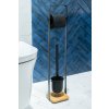 Hopa WC štětka + držák papíru, kov , černá barva KD02071806