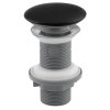 Isvea Umyvadlová výpust 5/4“, click-clack, keramická zátka, 20-70mm, černá mat 38TP0163I