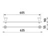 Nimco Držák na ručníky, 64 cm LA 19061-26