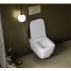 Sapho BELLO závěsné WC Rimless s podomítkovou nádržkou a tlačítkem Schwab, bílá 100214-SET5