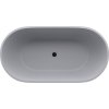 Polysan REDUTA volně stojící vana litý mramor 150x75x58cm, šedá mat 71843.31