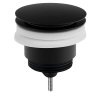 Omp Tea Umyvadlová výpust 5/4“, click-clack, velká zátka, 10-45mm, černá mat 7532.310.5X