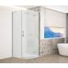 Gelco TRINITY CHROME čtvrtkruhový sprchový kout 900x900mm, matné sklo, pravé GT6590MR-CH