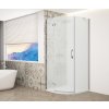 Gelco TRINITY CHROME čtvrtkruhový sprchový kout 900x900mm, matné sklo, levé GT6590ML-CH