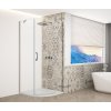 Gelco TRINITY CHROME čtvrtkruhový sprchový kout 900x900mm, čiré sklo, pravé GT6590CR-CH