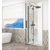 Gelco TRINITY BLACK sprchové dveře do niky 800mm, čiré sklo, levé GT1280CL-B