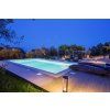 937 1 holiday home with swimming pool at night