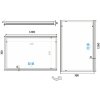 Nimco LED zrcadlo 1200x700 se dvěma dotykovými senzory ZP 12006VX