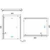 led zrcadlo 600x800 s dotykovym senzorem vykres