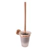 COLORADO - Koupelnový doplněk WC štětka, skleněná miska, Zlatá Růžová - lesklá COA0500ZRL, RAV Slezák