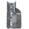 PUMPA black line Box 1 VE Morava Master čerpací jímka DN40 včetně šachty 1100x2000mm, plováky 2ks, sondy 2ks, 230V 1,1kW, kabel 10m ZB00066722