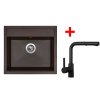 Sinks SOLO 560 Marone + ENIGMA S Černá matná G24393
