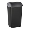 MARPLAST COLORED odpadkový koš nástěnný s víkem 23l, ABS, Soft Touch, černá mat A74201NE-1